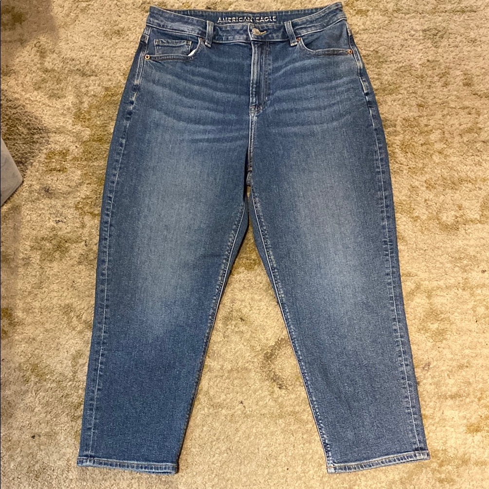 American Eagle Outfitters Women's Blue Mom Jeans